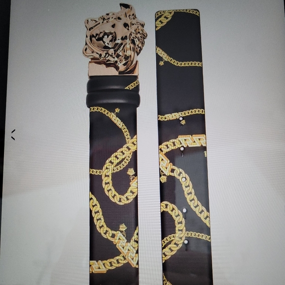 VERSACE MEN'S REVERSIBLE LA MEDUSA BUCKLE, BELT SIZE 85 MADE IN ITALY 🇮🇹. - Picture 6 of 10